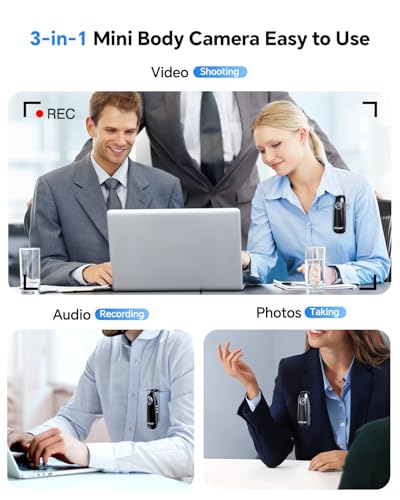 BOBLOV Mini Body Camera with Video: 128GB 007 Pocket Tiny Body Cams with Back Clip,1080P Small Wearable Camera with Audio Recording -User Friendly for Bike/Pet/Home/Proof - Image 3