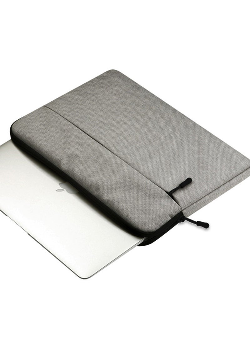 15.6-inch laptop sleeve. Shock-resistant business handbag - Gray.  - Image 4
