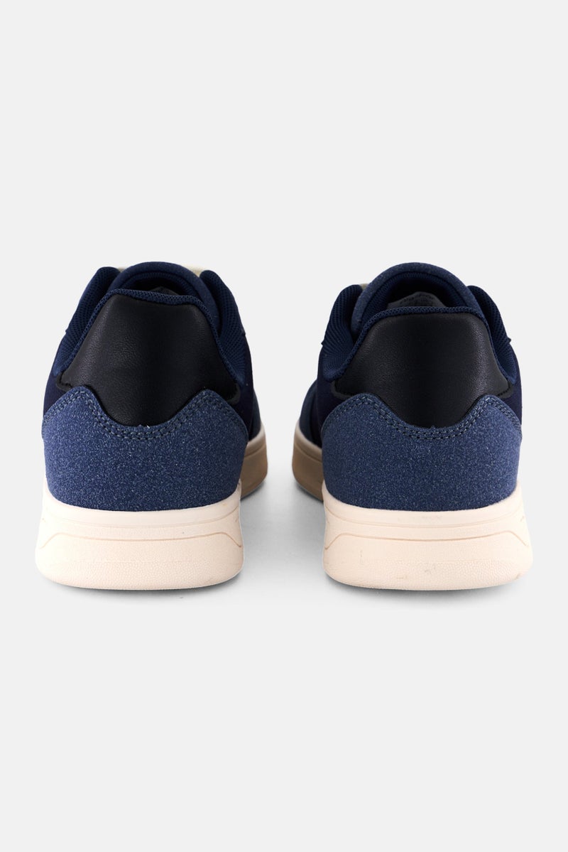 Algspar Men Lace Up Outdoor Shoes, Navy - Image 2
