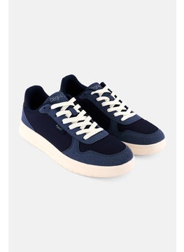 Algspar Men Lace Up Outdoor Shoes, Navy  - Image 1