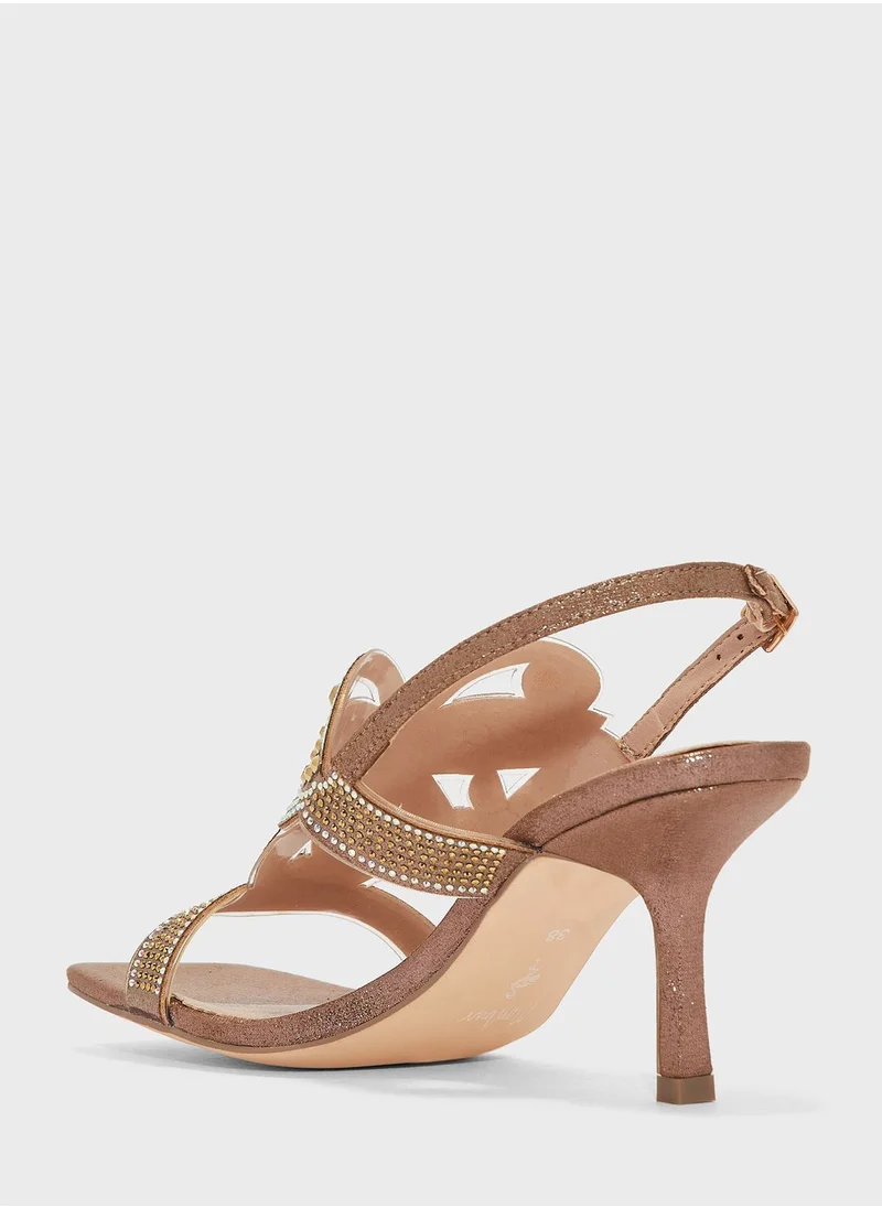 MENBUR Ankle Strap Heel Sandals