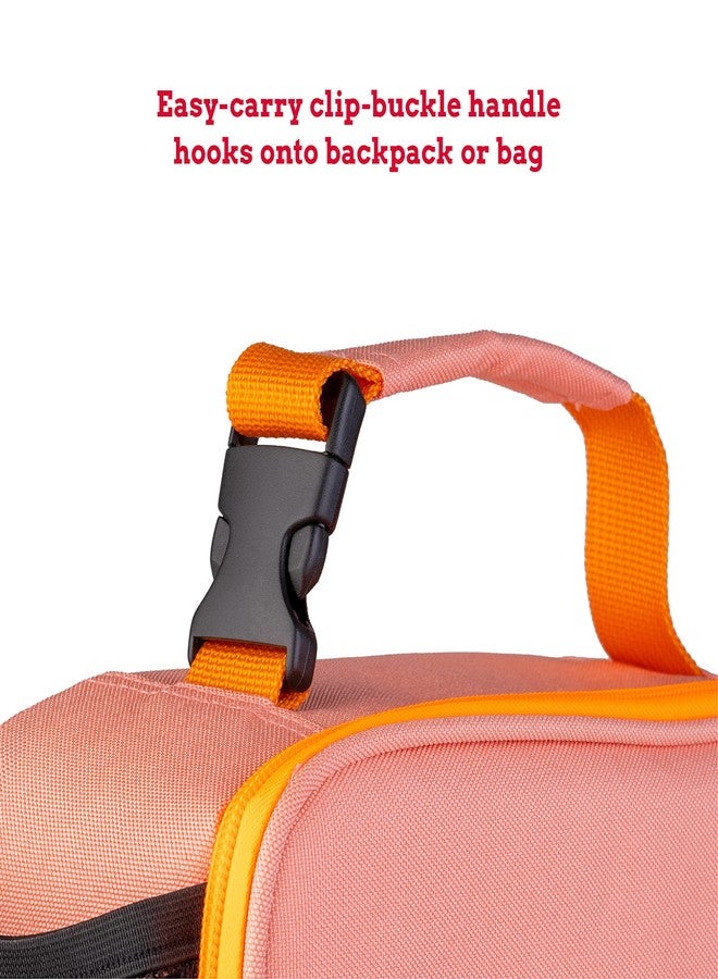 Whiskware Insulated Soft Cooler Lunch Bag for Work, Travel, and More, Coral - Image 5