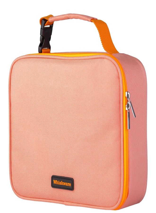 Whiskware Insulated Soft Cooler Lunch Bag for Work, Travel, and More, Coral - Image 1