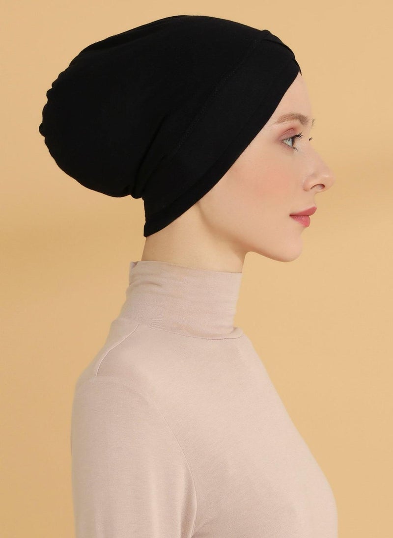 Tuva Shawl by Modanisa Black - Bonnet - Tuva - Image 5