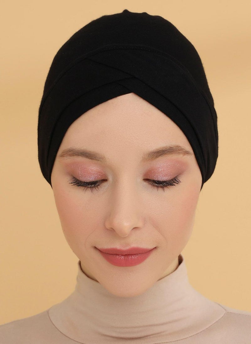 Tuva Shawl by Modanisa Black - Bonnet - Tuva - Image 3