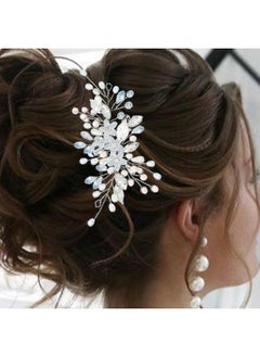 Flower Bride Wedding Hair Vine Bridal Pearl Hair Piece Rhinestone Bead Hair Accessories For Women And Girls (3.54Inches) - pzsku/ZED13DBD62D512EA8C9F4Z/45/_/1718645364/6a6a9d66-f1df-45cb-87d2-3adf6be435c9