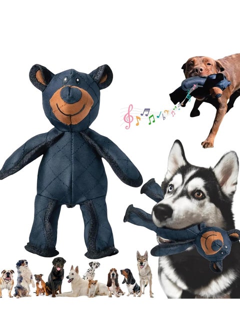 Unbreaka Bear – Indestructible Dog Toy – Unbreakable Plush Bear for Heavy Chewers, Durable Squeaky Toy for Aggressive Chewers, Interactive and Robust Plush Toy