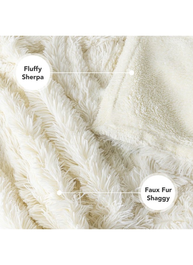 PetAmi Waterproof Dog Blanket For Large Dog, Calming Pet Blanket Bed Couch Cover Protector, Washable Sherpa Faux Fur Throw For Sofa Furniture Protection, Soft Fluffy 60X80 Cream Beige  - Image 5