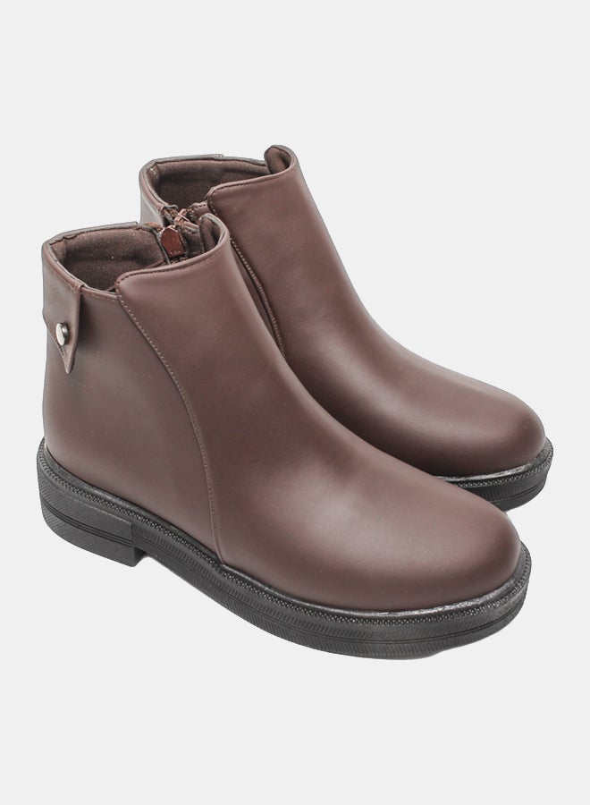 Glitter Women Half-Boots - Brown - Image 1