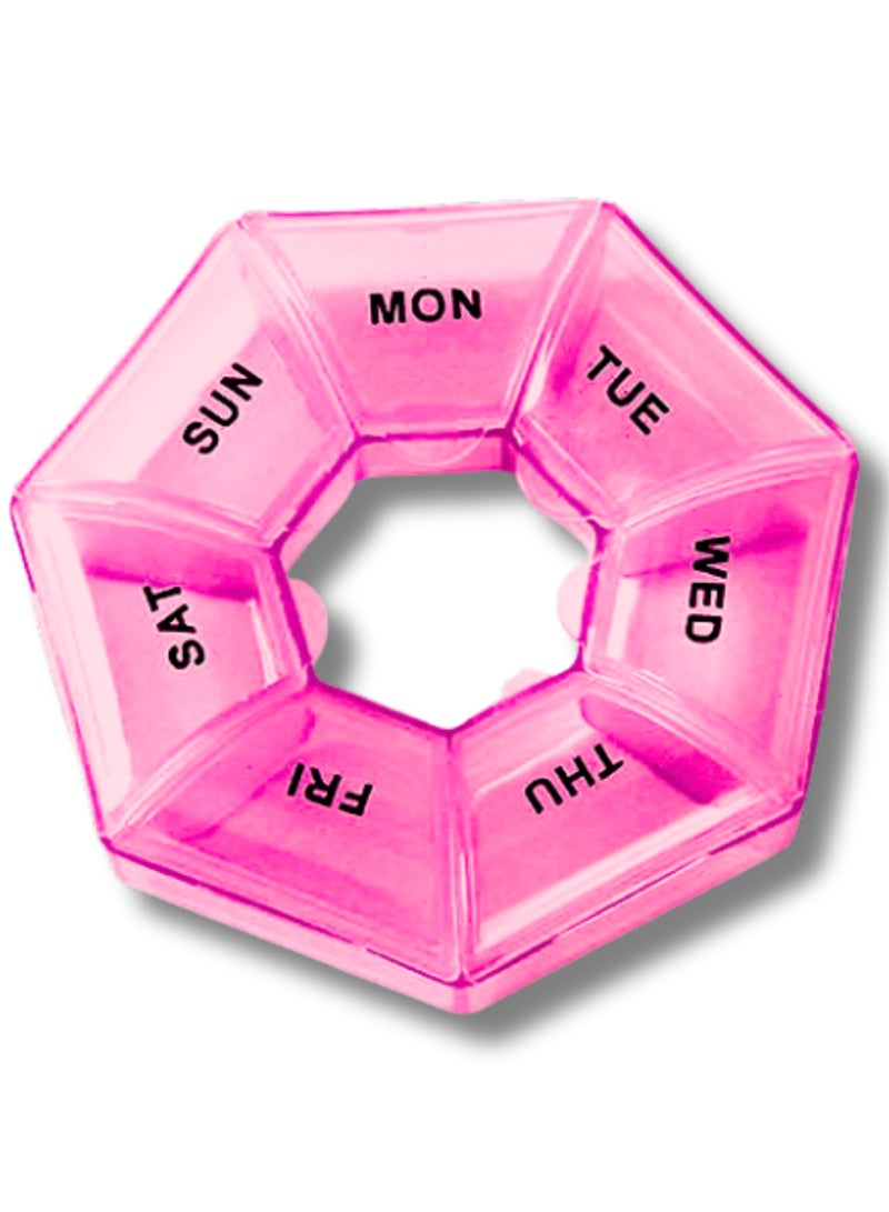 Heptagon 7 Days Pill Organizer - Pink Color
