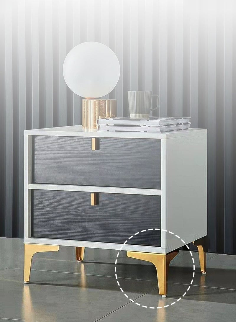 أرجل أثاث معدنية مقاس 15 سم، مجموعة من 4 أقدام مثلثة الشكل مصنوعة من الحديد الحديث مع براغي، أرجل معدنية ذهبية للأثاث والأريكة وخزانة الملابس والخزانة - Image 2