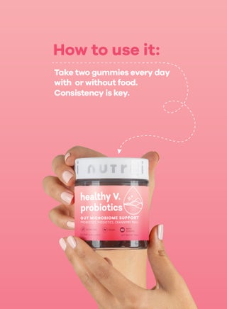 Healthy V. | Probiotics For Women & Prebiotics, Cranberry & D-Manose | Digestion, Vaginal & pH Balance - 60 Sugar Free Gummies - view 4