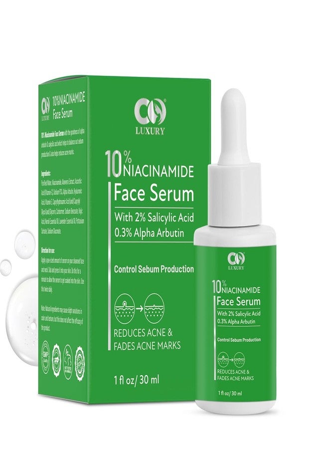 CO LUXURY 10% Niacinamide Face Serum for Glowing Skin - Reduces Acne Marks & Pores | For Oily & Acne-Prone Skin | 30ml | Pack of 1 - Image 1