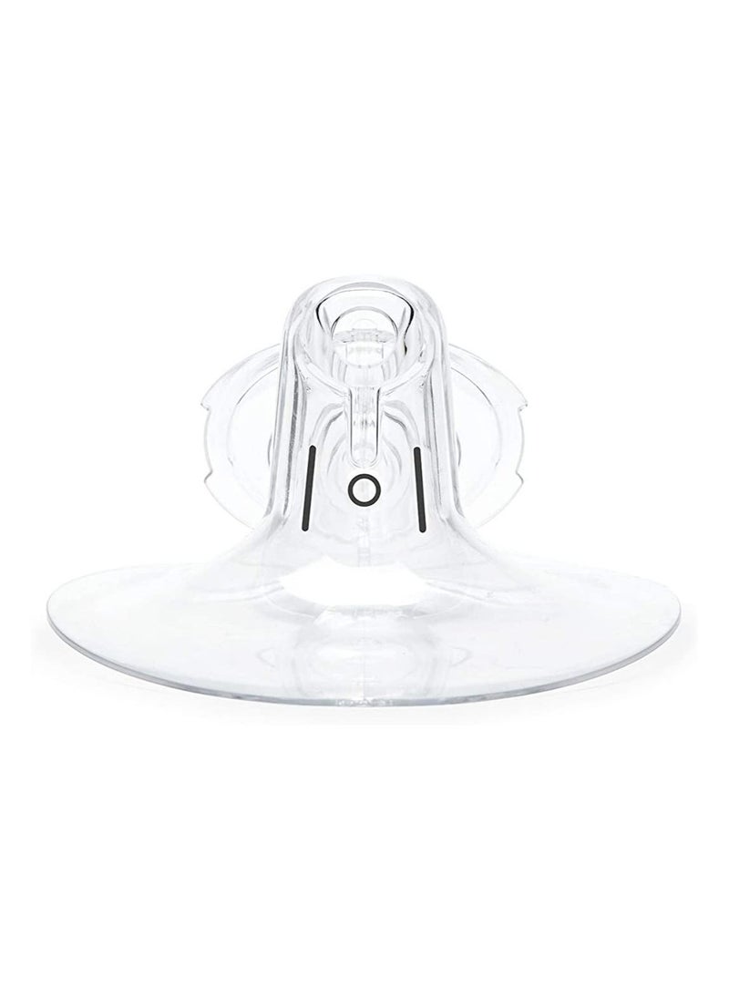 elvie - Pump Breast Shields 21mm 2 Nipple Shields for Expressing Breast Milk Baby Breastfeeding Accessories for Electric Breast Pump BPA Free Breast Shields Nursing Bra Compatible - Image 1