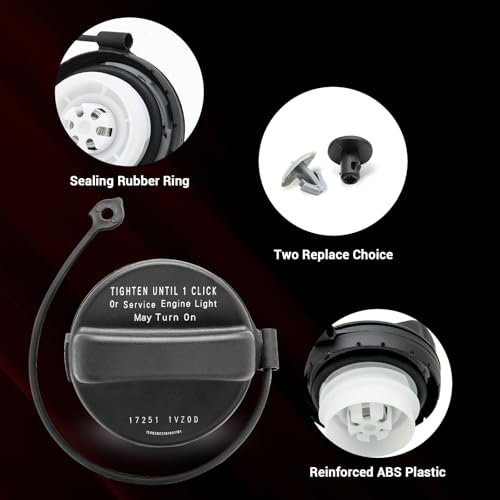YITHSWAY Gas Cap Fuel Cap Replaces 17251-3JA0A 2 pcs for Nissan 2011-2020 Frontier 2012-2020 Versa 2014-2019 Versa Note 2013-2018 Altima 2013-2020 Pathfinder 2015-2020 Murano, Infiniti 2013 JX35 2014-2020 QX60 - Image 5