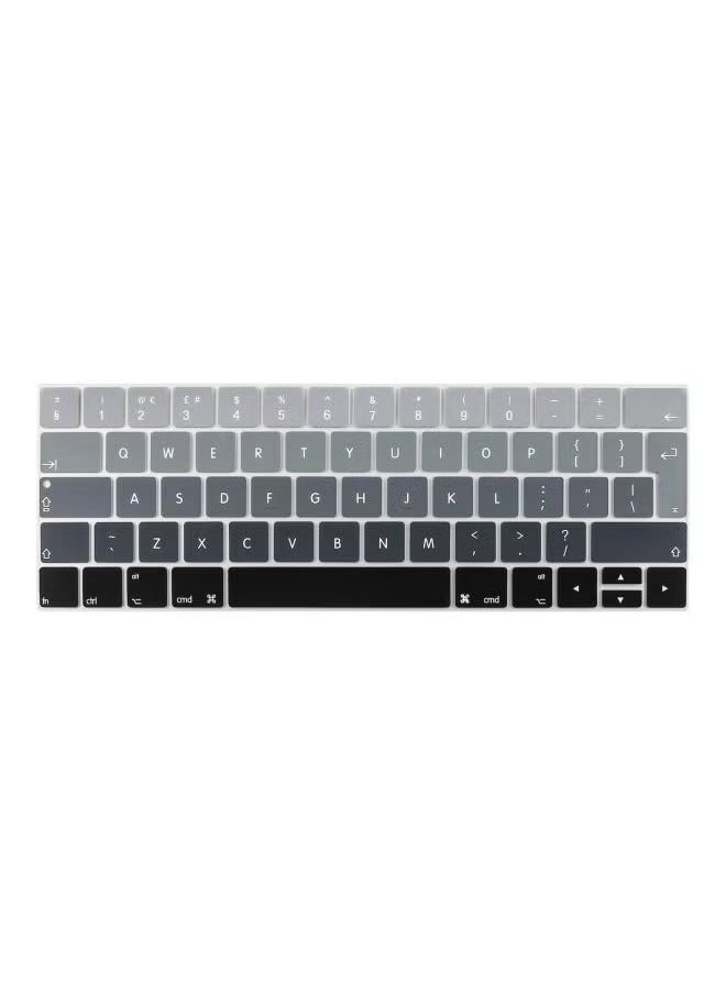 Ozone Keyboard Skin For Apple MacBook Pro A1706/A1707 With Touch Bar Grey/Black 