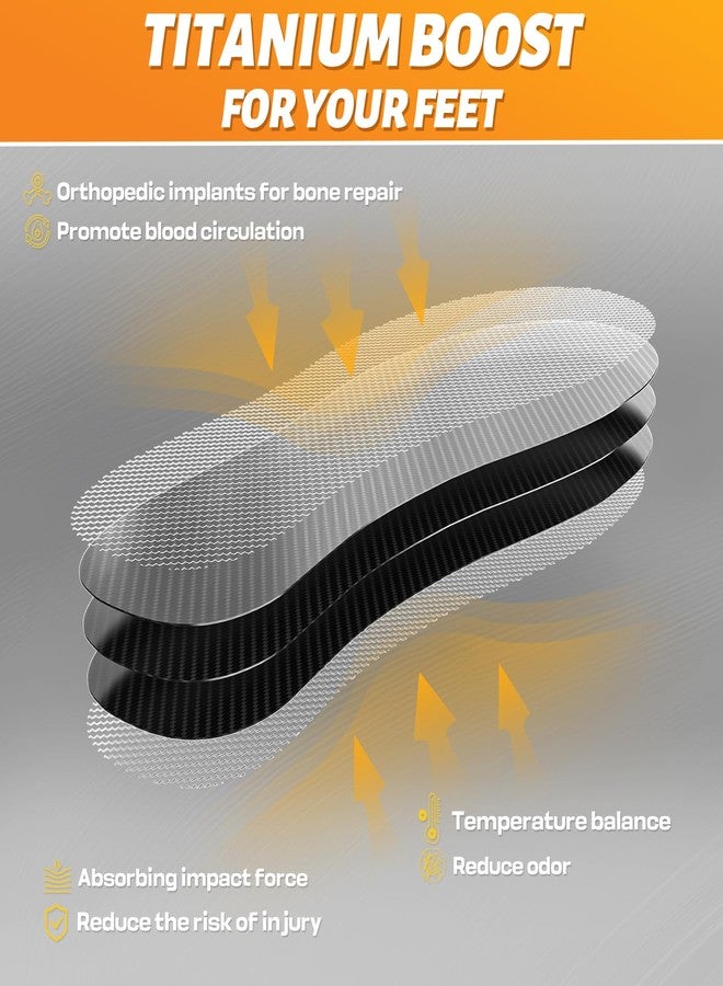 UBARONY Carbon Fiber Insole 1 Pair Titanium-Enhanced for Recover Quicker of Turf Toe, Foot Fractures, Hallux Rigidus, Limitus, Rigid Shoe Insert for Sports, Hiking, Trekking, Basketball, Running Faster,235mm - Image 3
