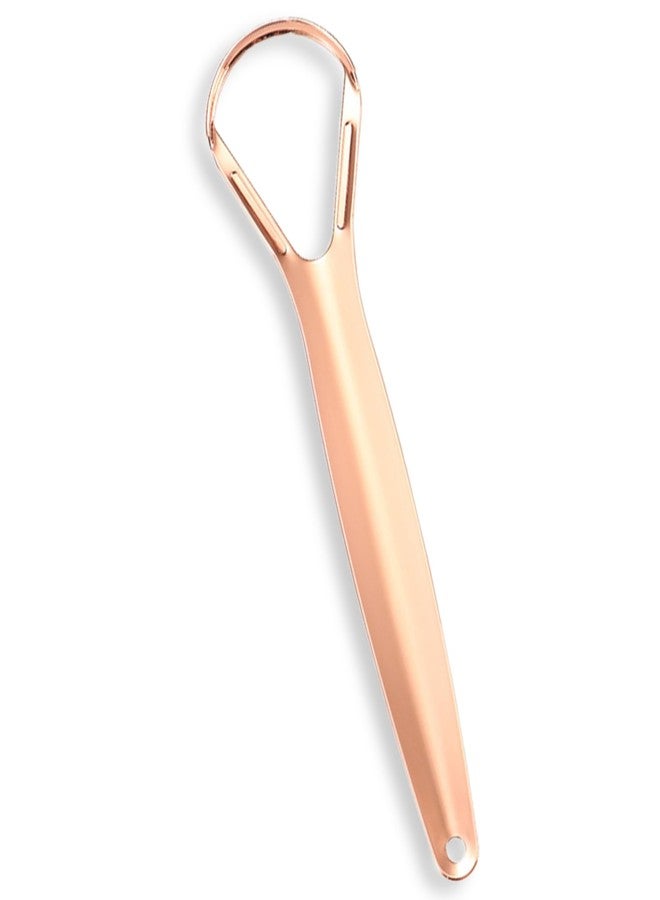 AARAM Stainless Steel Tongue Cleaner for Men, Women and Kids | Tongue Scraper for Fresh Breath, Improved Taste Sense & Oral Hygiene | Prevent Bad Breath, Medical Grade (Pack of 1 - Rose Gold) - Image 1