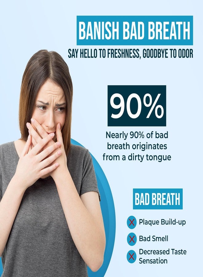 AARAM Stainless Steel Tongue Cleaner for Men, Women and Kids | Tongue Scraper for Fresh Breath, Improved Taste Sense & Oral Hygiene | Prevent Bad Breath, Medical Grade (Pack of 1 - Rose Gold) - Image 3