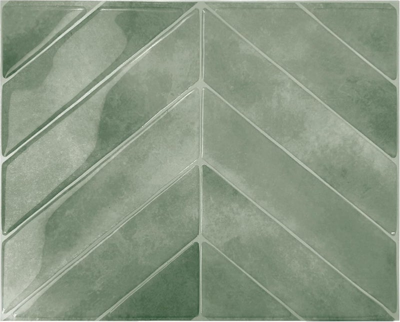 Smart Tiles Peel and Stick Backsplash - 5 Sheets of 11.43" x 8.38" - 3D Adhesive Peel and Stick Tile Backsplash for Kitchen, Bathroom, Wall Tile - Image 1