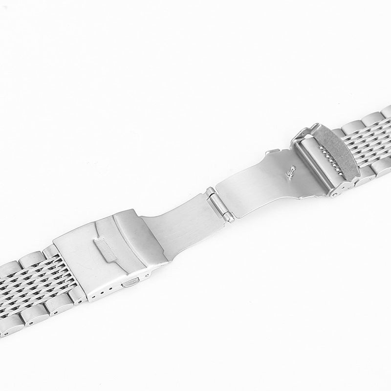 Stainless Steel Solid Buckle 15 Beads Strap Suitable For Samsung/Huawei/Seiko Master 18/20/22/24Mm - Image 4