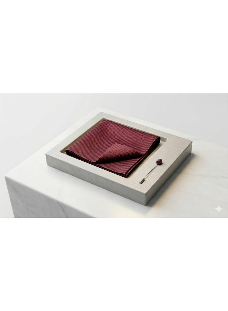 Men's pocket square to complete a formal suit look - high-quality fabric with a modern design - Image 4