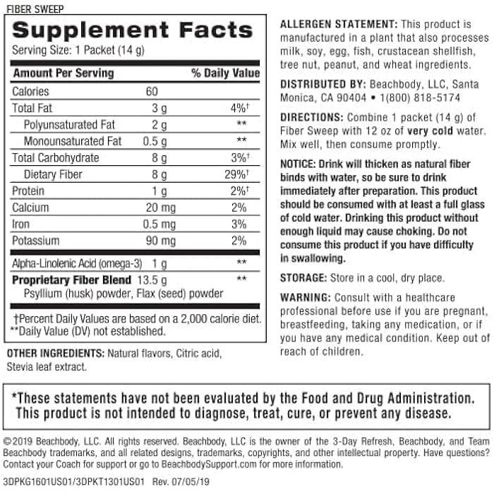 BODi 3-Day Refresh Complete Kit, Vanilla Fresh Protein Shake, Fiber Sweep, Program Guide for Clean Eating, to Lose a few Pounds, Vitality & Wellness, Cleanse Support - Image 5