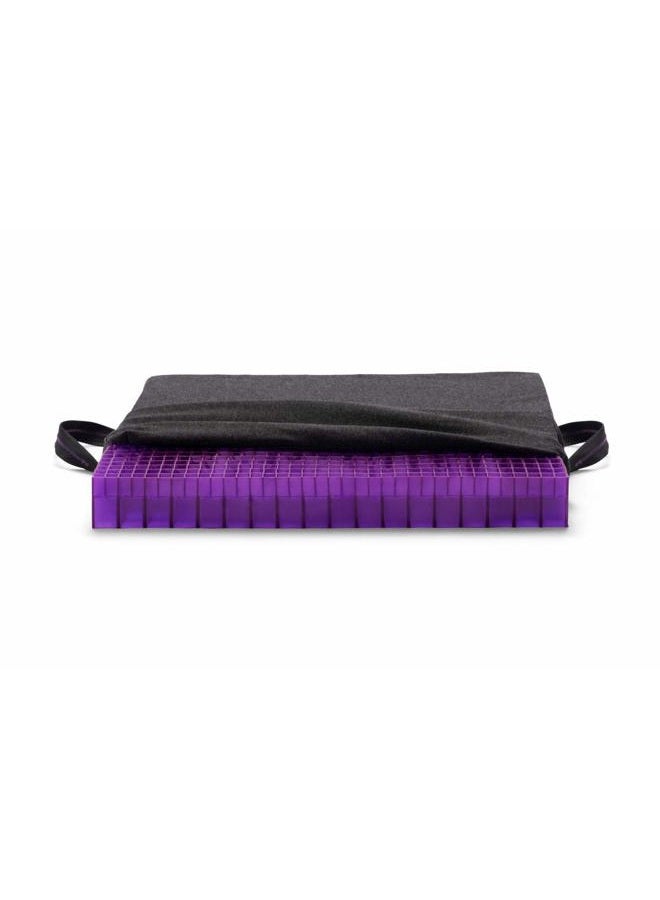 Purple Double Seat Cushion | Pressure Reducing Grid Designed for Ultimate Comfort | Designed for Office Chairs | Made in The USA  - Image 1