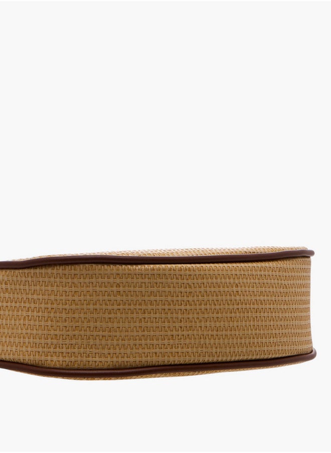 Flora Bella By Shoexpress - Textured Shoulder Bag with Magnetic Button Closure - Image 1