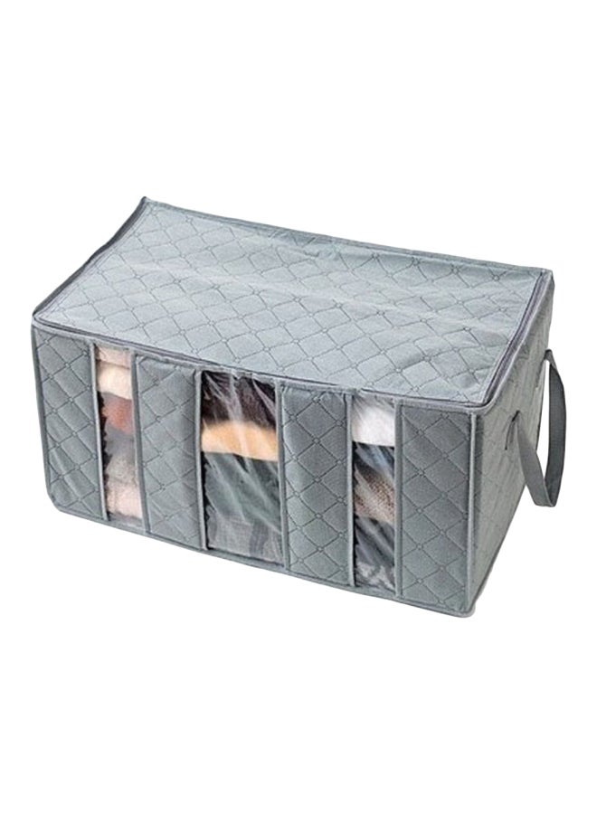Three-Grid Clothes Organizer Grey/Clear 60x35x31cm - Image 1