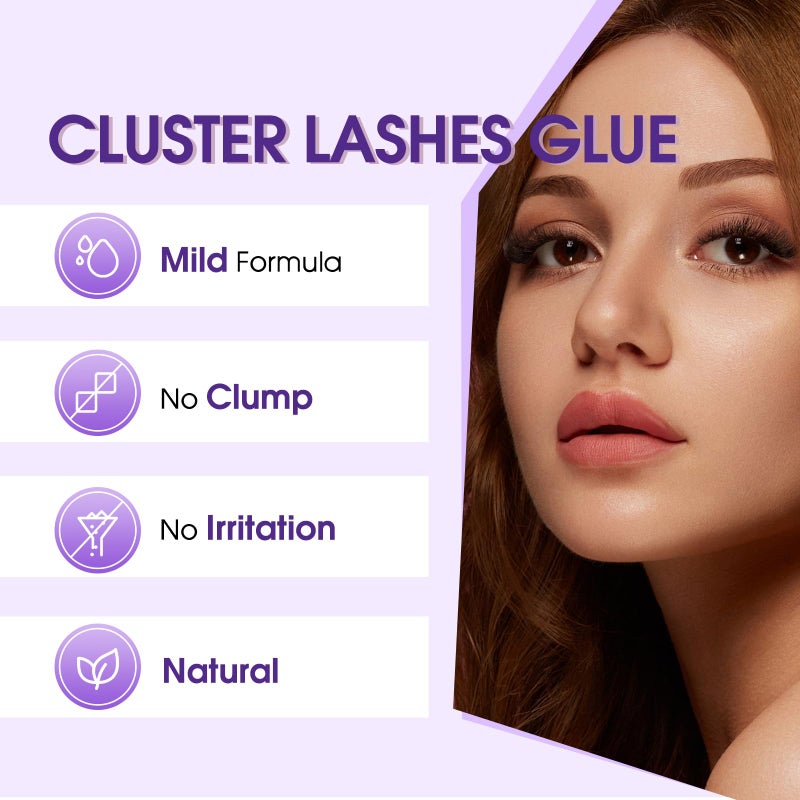 WENDY LASHES Cluster Lash Glue Black 2-3s Fast Drying,Long Lasting Strong Hold,Waterproof,DIY Individual lash Extension-glue by Wendy Lashesï¼ˆ5MLï¼‰ - Image 2