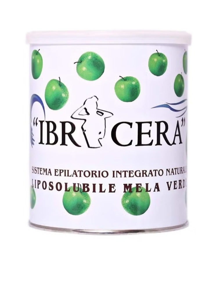 IBR Cera Green Apple Wax 600ml, Hair Removal Wax Skin Care Product for Men and Women - Image 1