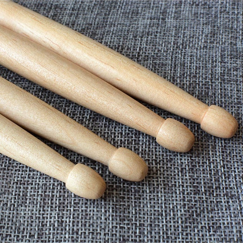 ARLX Drum Sticks 5A Wood Tip Drumstick (2 Pair Maple) - Image 4