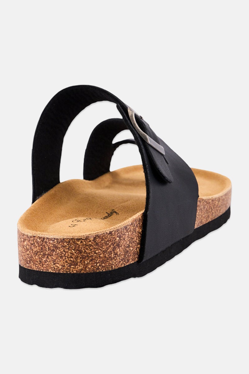 English Laundry Men Adjustable Buckle Sandals, Black - Image 4