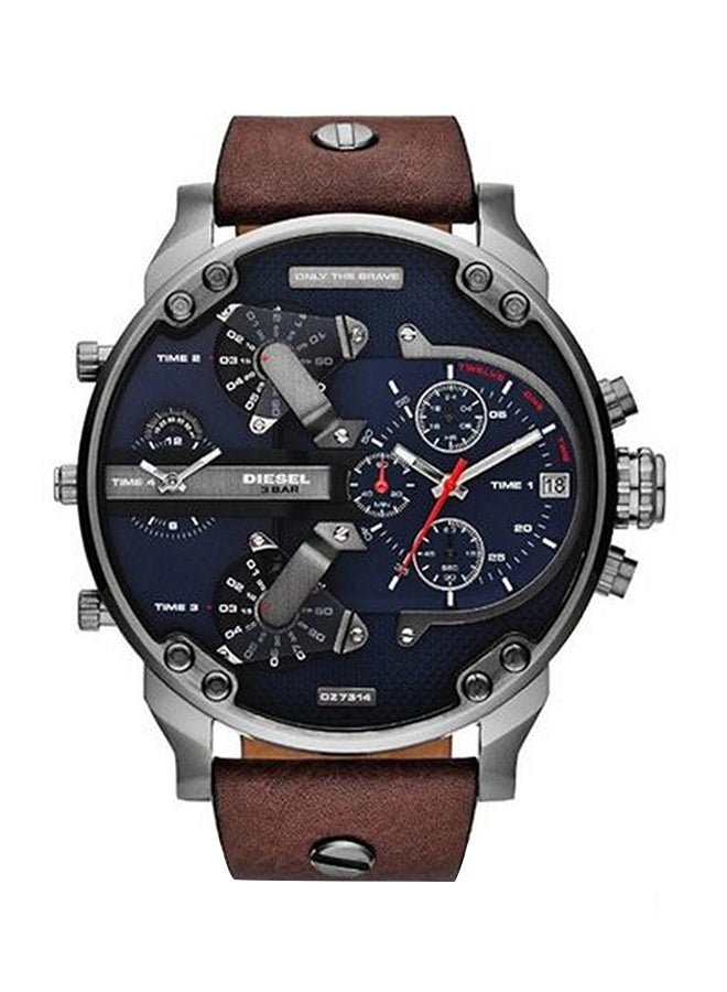 DIESEL Men Leather Analog Wrist Watch DZ7314