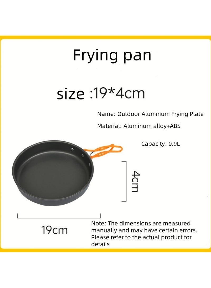 Outdoor Camping Cookware Set - Including A Kettle For Boiling Water, A Saucepan For Cooking, And A Frying Pan. it Is A Set Of Portable Cookware, Kitchen Utensils And Tableware For Camping And Outdoor Cooking Activities. A 3-Piece Set. - Image 2