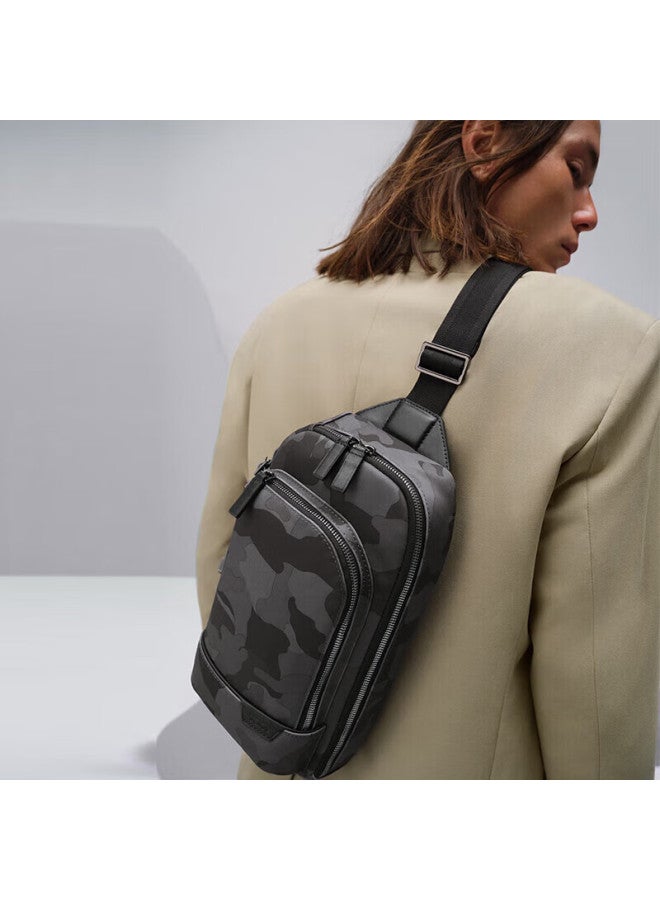 Tumi Harrison Series Men's Crossbody Trendy Camouflage Portable Chest Bag 06602035gycme Camouflage Color Gift - Image 1