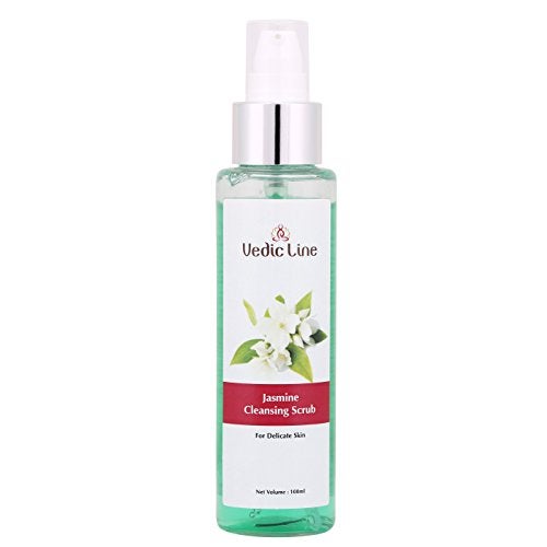 Vedic Line Vedicline Jasmine Cleansing Scrub, Eliminate Dead Skin Cells & Unclogged Pores with Aloe Vera & Shea Butter For Smooth Skin, 100ml - Image 1
