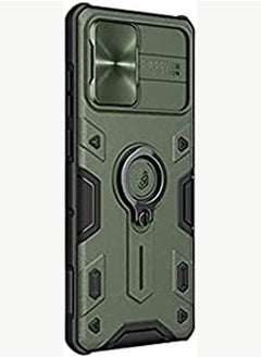 Discover Innovation With Armor Back Case With Ring From (Nillkin), Camera Sliding Shield For Samsung Galaxy Note 20 Ultra - Green