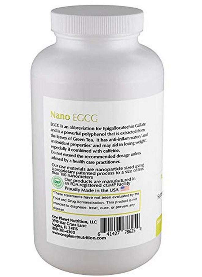 One Planet Nutrition - Nano Egcg 250Mg Nanoparticle Egcg Supplements From Green Tea Extract Gluten Free & Vegan Egcg Capsules For Men And Women Green Tea Extract Supplement 120 Veggie Capsules - Image 1