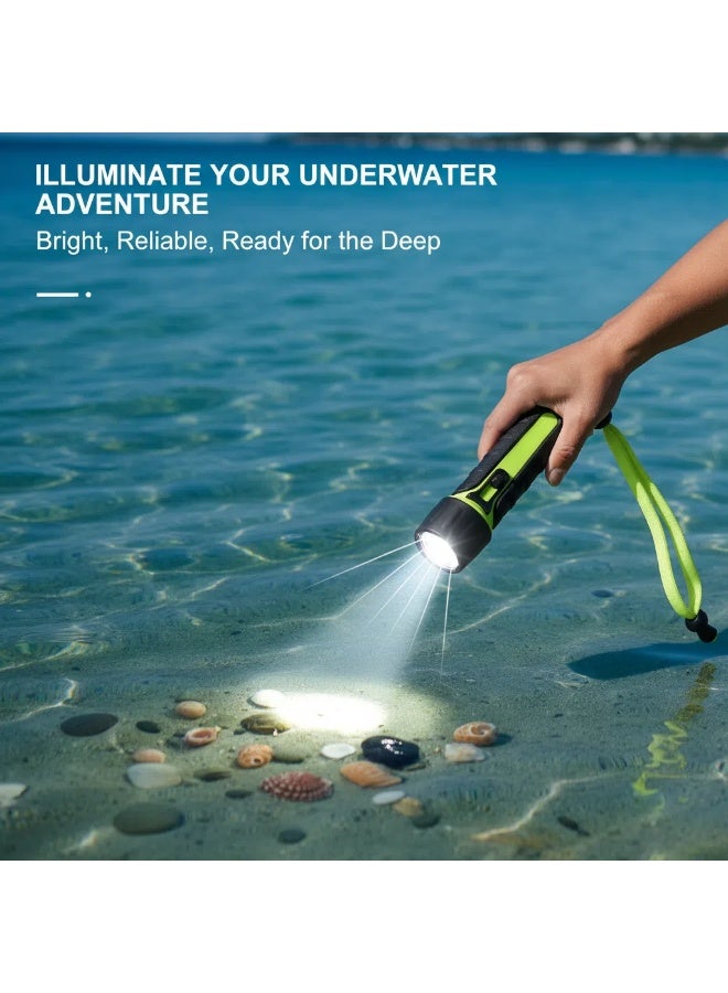 Y&D Azonee Scuba Diving Light, Super Bright 8000LM LED Scuba Diving Flashlight Waterproof Underwater Torch Light Lamp 50M Effective Range for Camping Hiking Boating - Image 2