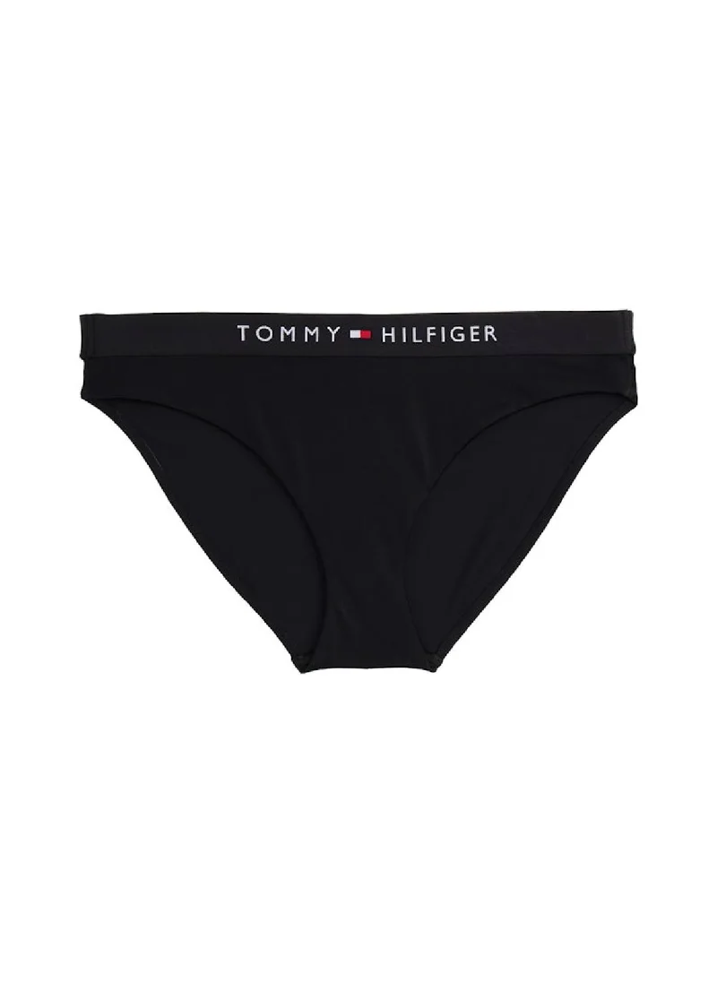 TOMMY HILFIGER Women's Original Classic Bikini Bottoms - Nylon, Black