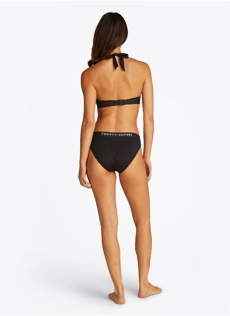 TOMMY HILFIGER Women's Original Classic Bikini Bottoms - Nylon, Black  - Image 3