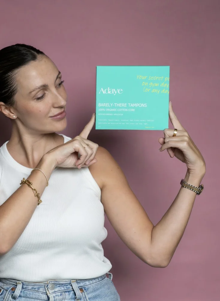 Adaye Adaye Organic Tampons for Women | 100% Cotton with Applicator | Hypoallergenic, Unscented & Leak-Proof | Sustainable & Plastic-Free Tampons (Pack of 12)