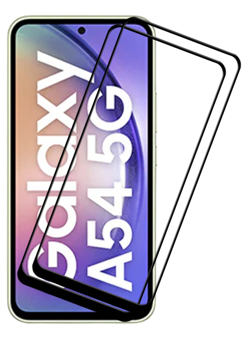 ACLIX 2 Pieces Antistatic ESD Dustproof Premium Quality High Definition Tempered Glass Screen Protector Designed For Samsung Galaxy A54 - Image 1