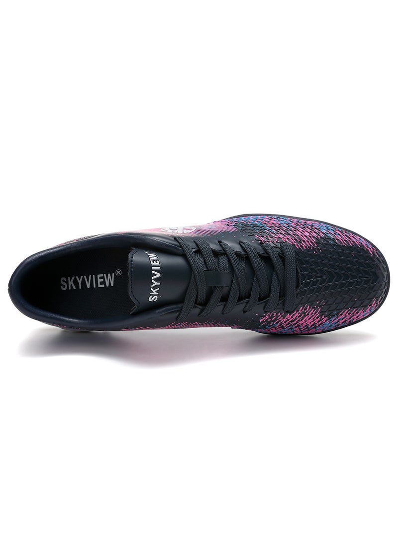 Sky View Boys And Girls Soccer Cleats Lace Up Turf Soccer Shoes For Kids Indoor Outdoor Children Unisex Football Boots IC or IN Flat Wide Training Sneaker  - Image 5