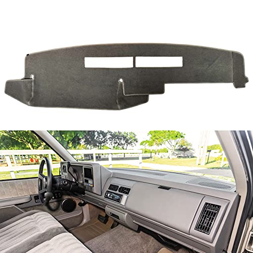 BLIBLIUNIT Dashboard Cover Custom Fit for Chevy Chevrolet/GMC Sierra C1500 C2500 C3500 K1500 K2500 K3500 Pickup Truck 1988-1994 Dash Cover Mat (88-94,Gray) - Image 1