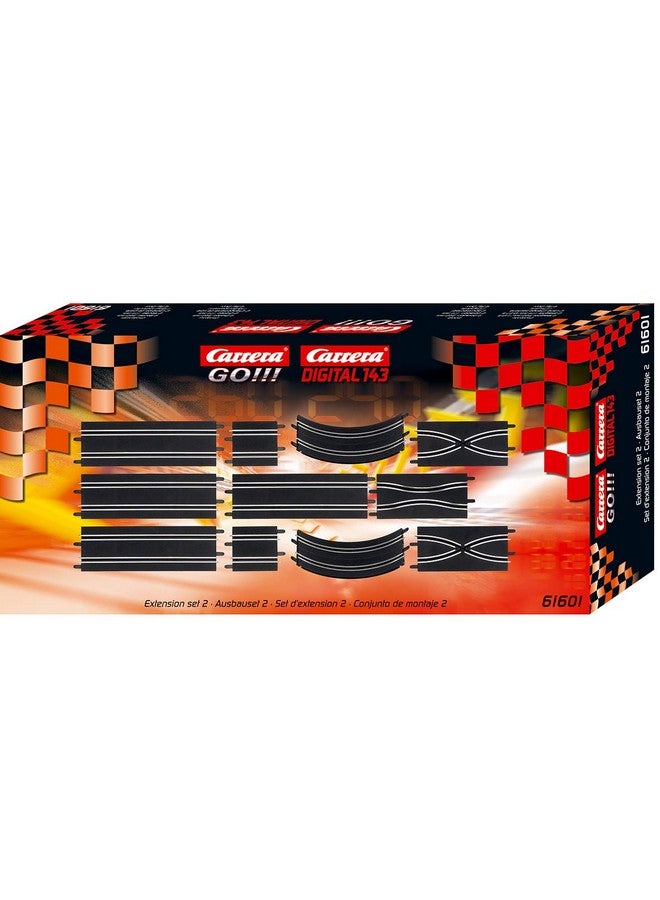 كاريرا مجموعة ملحقات Go!!! رقم 2 - مجموعة ملحقات توسيع المسار المكونة من 11 قطعة - للاستخدام مع أنظمة مضمار السباق Go!!! وDigital143 Slot Car بمقياس 1:43 - Image 1