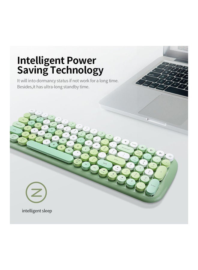 NIBEMINENT Mofii Candy Bt Wireless Mixed Colour 100 Key Circular Keycap Mini Portable Girls Keyboard For Phone/Tablet/Laptop Pink - Image 4