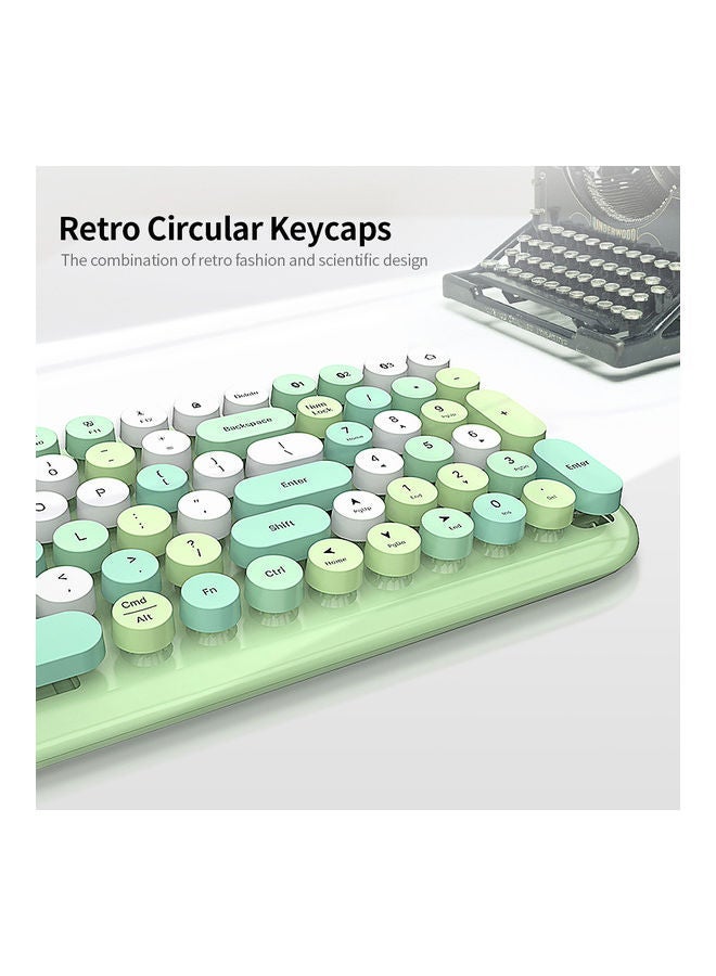 NIBEMINENT Mofii Candy Bt Wireless Mixed Colour 100 Key Circular Keycap Mini Portable Girls Keyboard For Phone/Tablet/Laptop Pink - Image 3